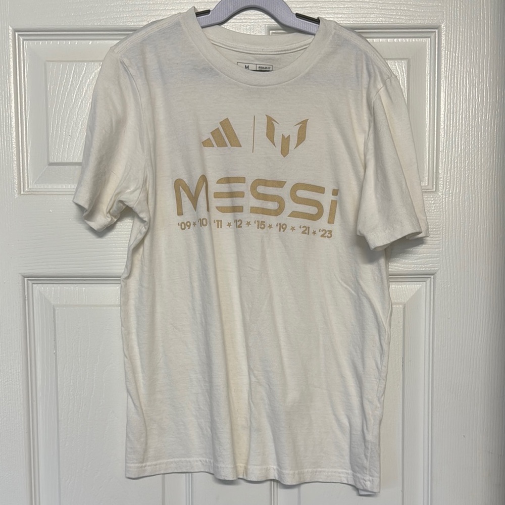 Messi x adidas Ballon d'Or 2023 Infinity T-Shirt - White M